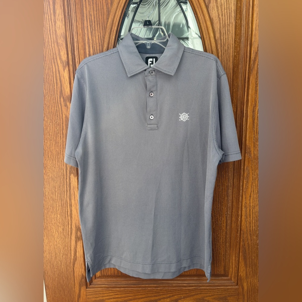 Foot Joy FJ Mens Golf Polo Shirt Size Medium Gray  Short‎ Sleeve - Picture 2 of 9